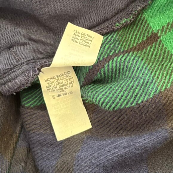 Aerie Blue & Green Plaid Flannel Sleeveless Romper - Size M - NWOT - Picture 5 of 5